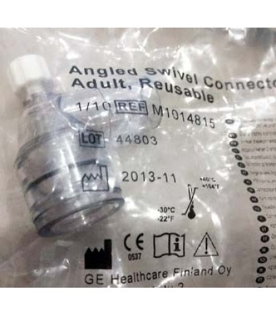 Codo giratorio con puerto de muestreo de gas, reutilizable, 10 piezas / M1014815