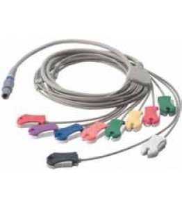 Cable de paciente para ECG en esfuerzo de 10 derivaciones, AHA, terminal a presión, para utilizar con SE-PRO-600